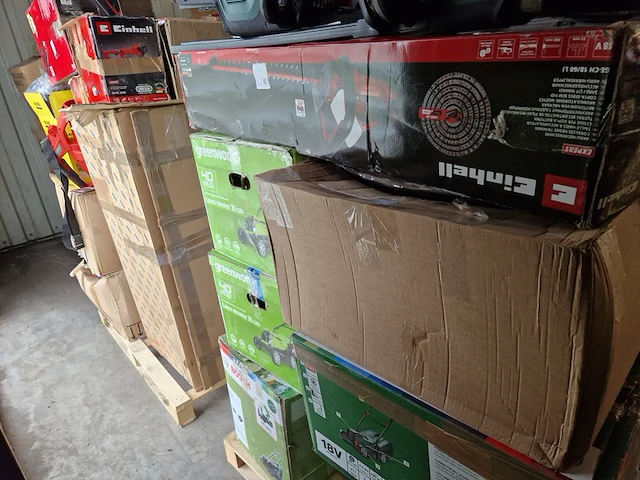 4x pallets tuin/gereedschap, o.a. einhell, bosch, greenworks, makita en worx - afbeelding 3 van  8