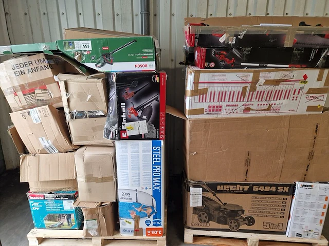 4x pallets tuin/gereedschap, o.a. einhell, bosch, greenworks, makita en worx - afbeelding 5 van  8