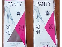 4x panty domido 2x 36-40 - 2x 40-44 diverse kleuren - afbeelding 1 van  3