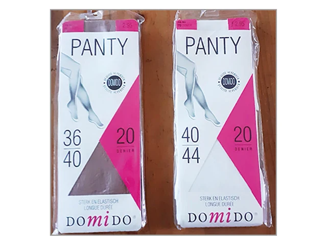4x panty domido 2x 36-40 - 2x 40-44 diverse kleuren - afbeelding 2 van  3