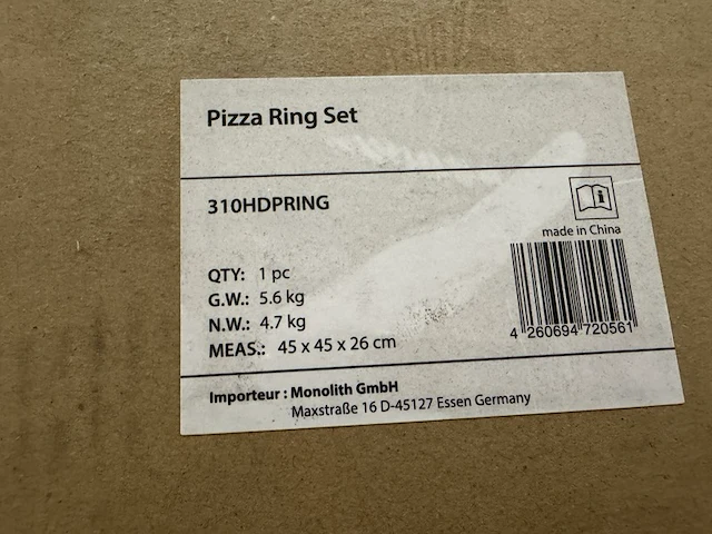 4x pizza ring set voor montage op grill - afbeelding 4 van  5