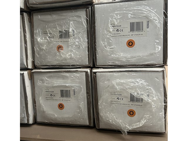 4x projectiescherm hd elektrisch 171x128 cm 4:3 84" sam creative, pshex171128 - afbeelding 3 van  5