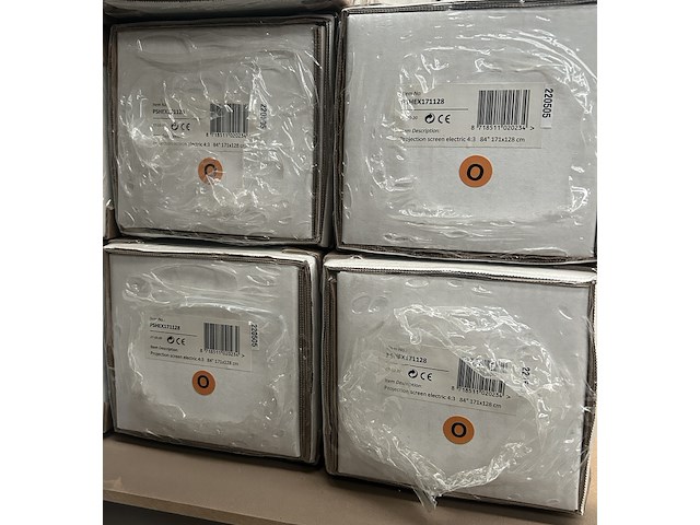 4x projectiescherm hd elektrisch 171x128 cm 4:3 84" sam creative, pshex171128 - afbeelding 3 van  4