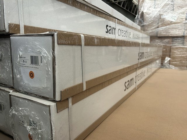 4x projectiescherm hd elektrisch 171x128 cm 4:3 84" sam creative, pshex171128 - afbeelding 4 van  4