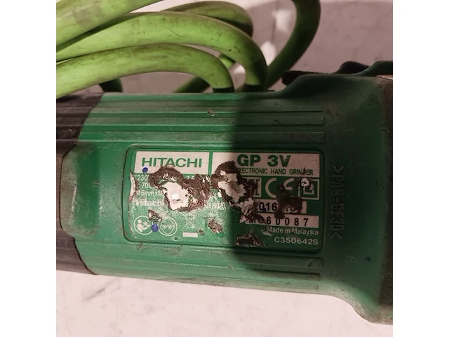 4x rechte slijper, hitachi, gp3v - afbeelding 21 van  28