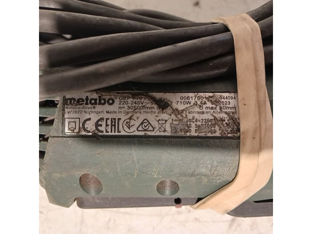 4x rechte slijper, metabo, gep 710 plus - afbeelding 22 van  25
