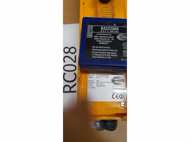 4x remox / hbc radiobesturingen t.b.v. bovenloopkranen / takels - afbeelding 8 van  11