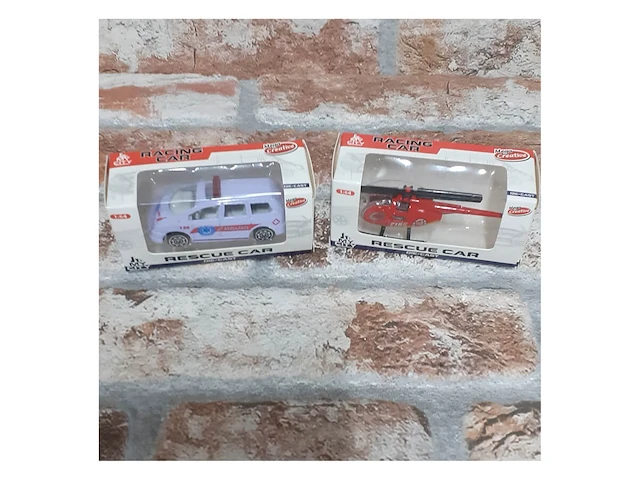 4x rescue voertuigen 8 cm - afbeelding 3 van  3