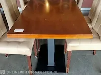 4x restauranttafel met 16x restaurantstoel - afbeelding 5 van  10