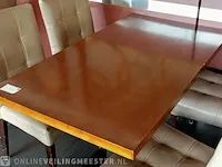 4x restauranttafel met 16x restaurantstoel - afbeelding 7 van  10