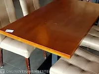 4x restauranttafel met 16x restaurantstoel - afbeelding 9 van  10