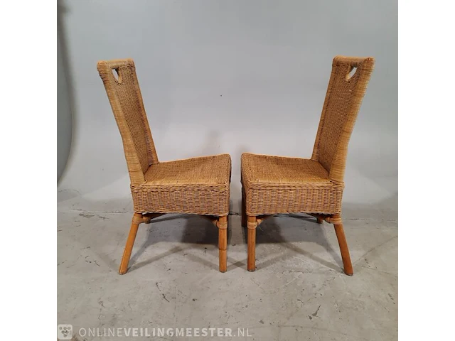 4x rieten stoel - afbeelding 4 van  7
