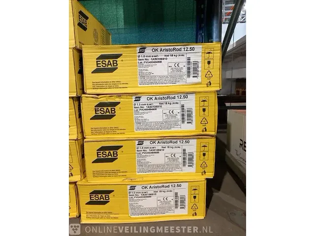 4x rol lasdraad esab, ok aristorod 12.50, 1,0 mm sterkte - afbeelding 1 van  3
