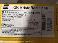 4x rol lasdraad esab, ok aristorod 12.50, 1,0 mm sterkte - afbeelding 3 van  3