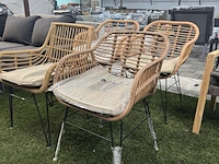 4x rotan tuinstoel - afbeelding 1 van  8