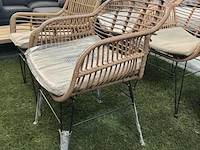 4x rotan tuinstoel - afbeelding 6 van  8