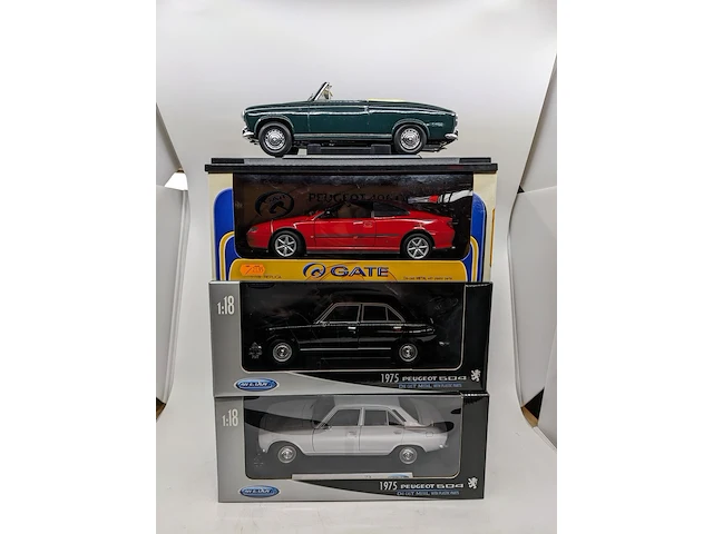 4x schaalmodel peugeot - afbeelding 1 van  8