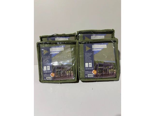 4x schaduwdoek 3x3 mrt. - afbeelding 1 van  1