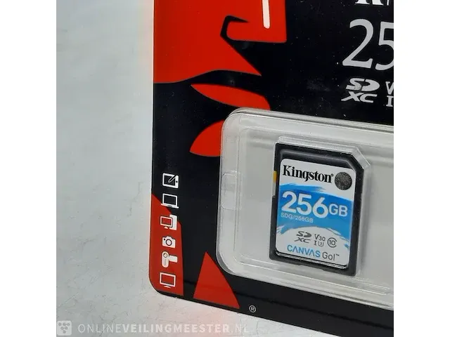 4x sd kaart kingston, canvas sdg 256gb - afbeelding 4 van  7