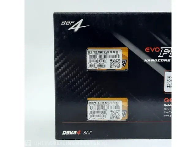 4x set a 2x geheugenkaart golden emperor, evo force pc4 24000 3000 mhz 8gbx2 dc kit - afbeelding 5 van  6