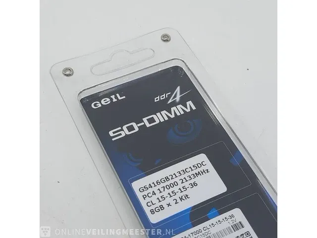 4x set a 2x geheugenmodule golden emperor, pc4 17000 2133 mhz 8gbx2 - afbeelding 6 van  6