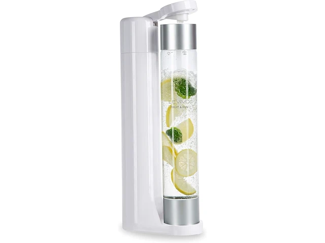 4x sodamaker slim sodamaker met 1 liter bruisfles levivo fruit & fun - afbeelding 2 van  3