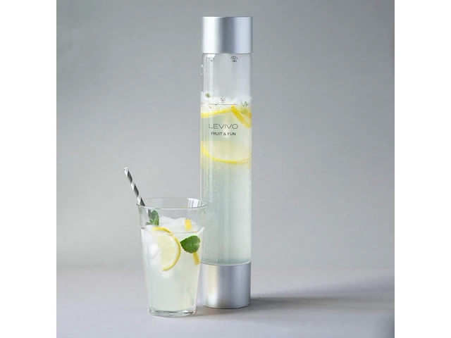 4x sodamaker slim sodamaker met 1 liter bruisfles levivo fruit & fun - afbeelding 4 van  6