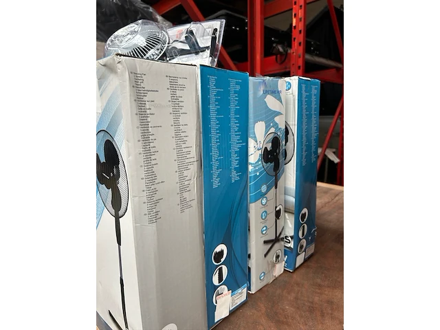 4x staande ventilator, 1x auto ventilator dunlop - afbeelding 4 van  4