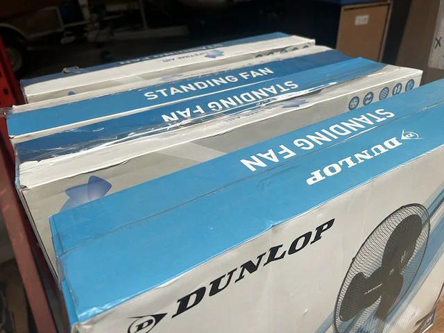 4x staande ventilator 3 snelheden kantelbaar dunlop - afbeelding 4 van  4