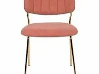 4x stoel, pink/gold - afbeelding 3 van  5
