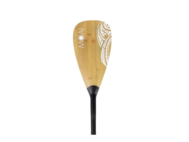 4x sup/kayak paddle bamboo/fiberglass, moai - afbeelding 1 van  4