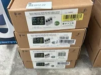4x thermo-/hygrometer met 3 buitensensoren bresser, 7000023 thermo hygro quadro nlx - afbeelding 4 van  5