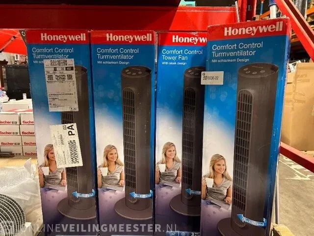 4x torenventilator honeywell, zwart - afbeelding 1 van  3