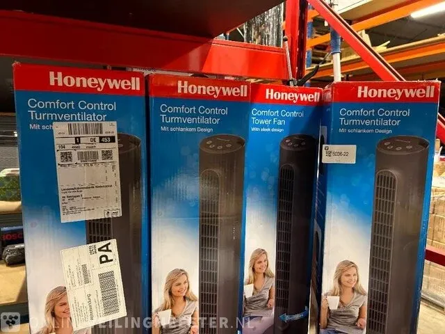4x torenventilator honeywell, zwart - afbeelding 2 van  3