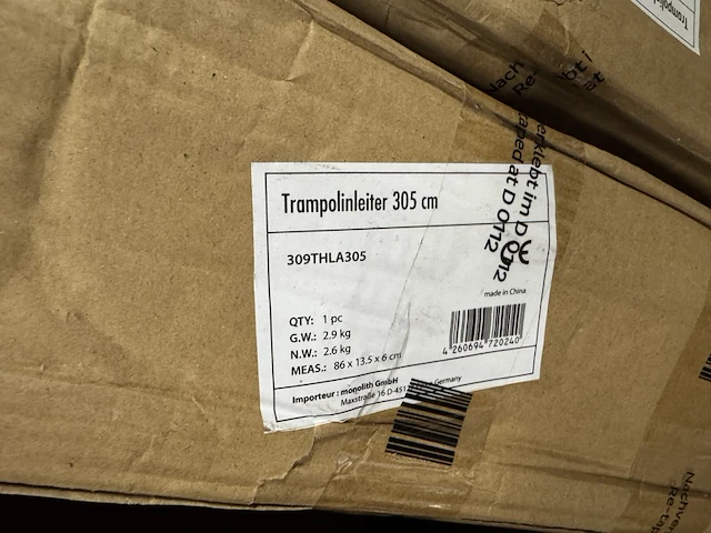 4x trampoline-ladder voor trampoline 244 cm en 305 cm ultrasport - afbeelding 3 van  3