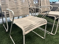 4x tuinstoel lux outdoor living, zand - afbeelding 4 van  7