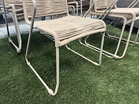 4x tuinstoel lux outdoor living, zand - afbeelding 5 van  7