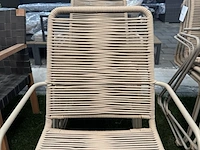 4x tuinstoel lux outdoor living, zand - afbeelding 7 van  7