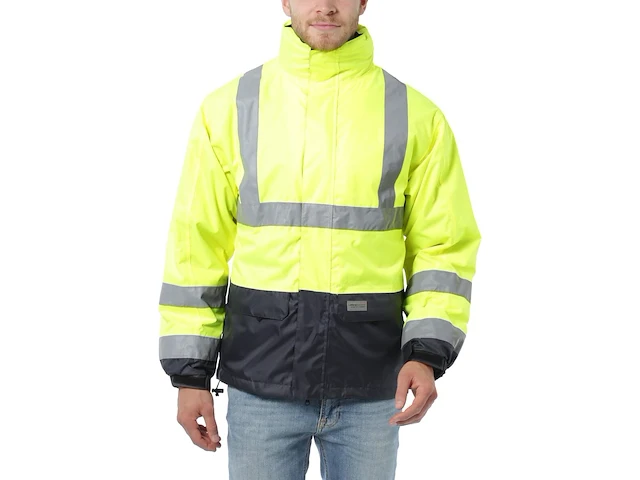 4x veiligheidsjas met uitneembare fleece jas maat s ultrasport workwear - afbeelding 1 van  6