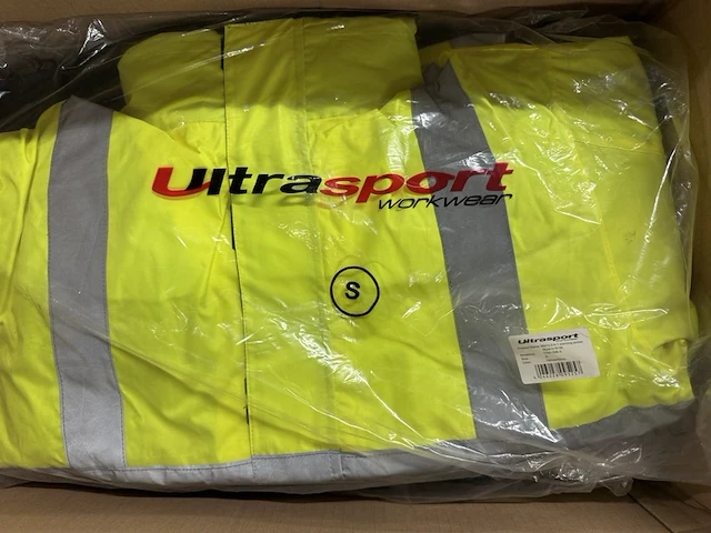 4x veiligheidsjas met uitneembare fleece jas maat s ultrasport workwear - afbeelding 5 van  6