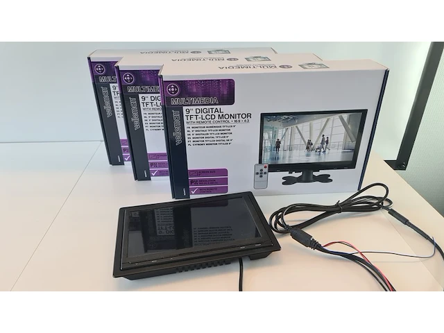 4x velleman mon9t1 9 inch monitor velleman, mon9t1 - afbeelding 1 van  5