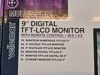 4x velleman mon9t1 9 inch monitor velleman, mon9t1 - afbeelding 4 van  5