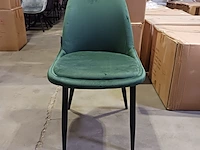 4x velvet eetkamer stoel, green, 2025 - afbeelding 2 van  4