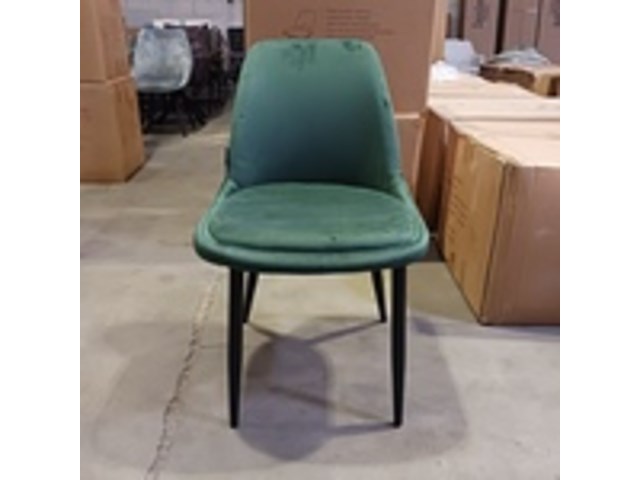 4x velvet eetkamerstoel, groen, 2025 - afbeelding 2 van  4