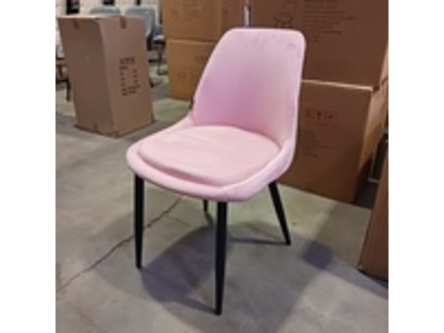 4x velvet eetkamerstoel, roze, 2025 - afbeelding 1 van  4