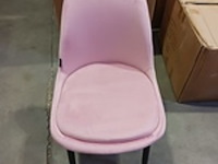 4x velvet eetkamerstoel, roze, 2025 - afbeelding 3 van  4