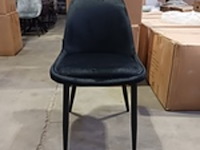 4x velvet eetkamerstoel, zwart, 2025 - afbeelding 2 van  5