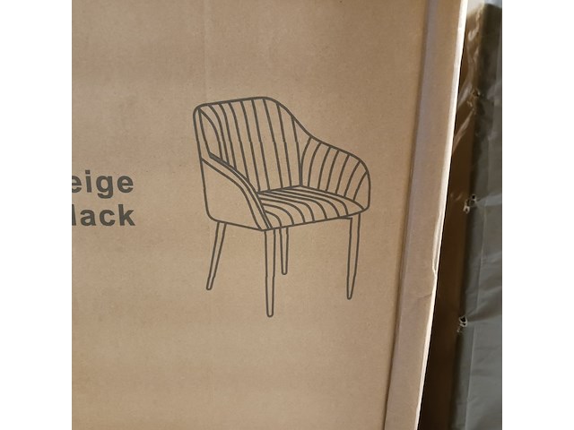 4x velvet kuipstoel grey, 2025 - afbeelding 2 van  3