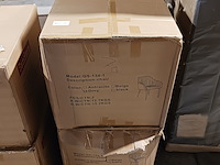 4x velvet kuipstoel grey, 2025 - afbeelding 3 van  3