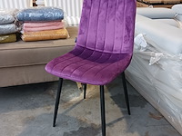4x velvet stoel paars, 2025 - afbeelding 1 van  3